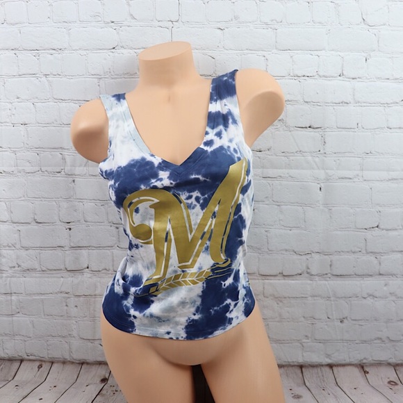 VS Pink Milwaukee Brewers V-Neck Tank Top - Picture 3 of 6